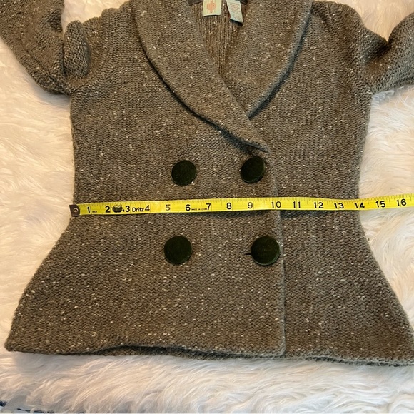 Anthropologie Olive Green Wool Blend Blazer - Picture 7 of 12